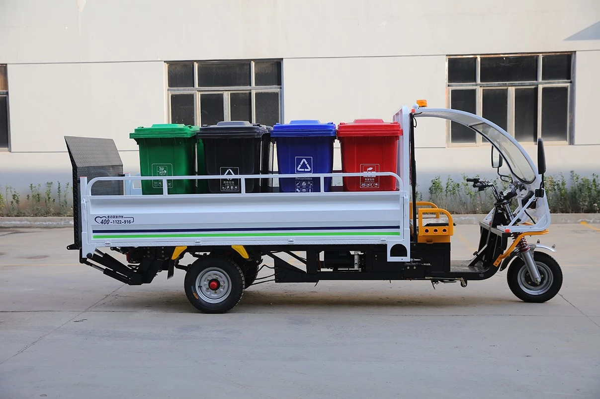 三轮垃圾桶收集车